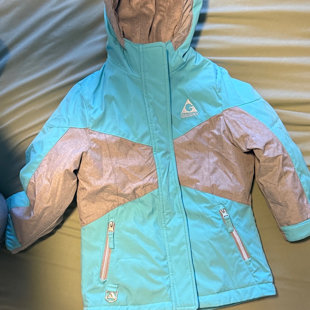 Gerry Girl’s  Turquoise and Gray Puffer Jacket